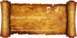 Dostal Atalanta névjegykártya